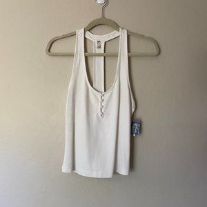 Unworn white Free People tank